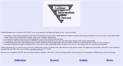 Desktop Screenshot of lesbianinformationservice.org