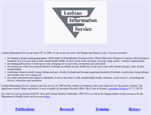 Tablet Screenshot of lesbianinformationservice.org